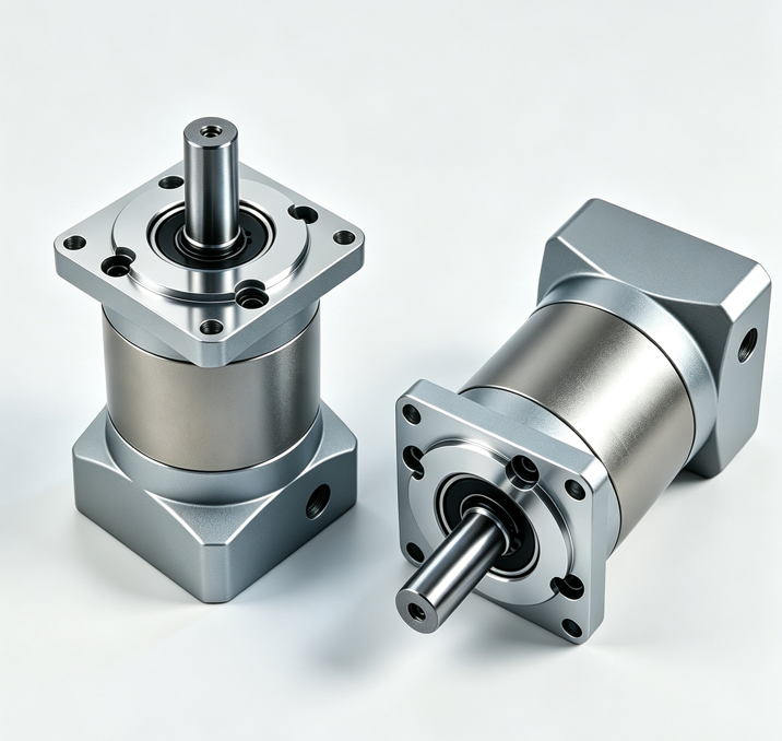 Inline planetary gearbox, two views